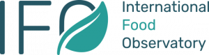 Logo de International Food Observatory con hoja
